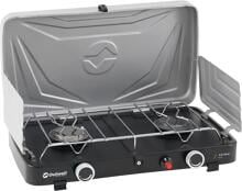Outwell Katmai Duo Gaskocher, 2x3000W, silber/schwarz