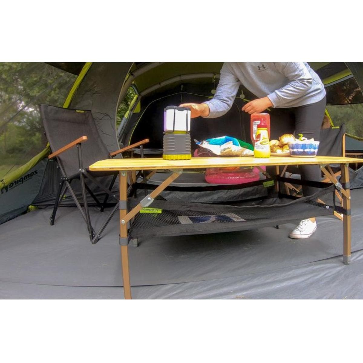 Aufbewahrungsnetz für Campingtisch Kitpac Standard Farbe: Schwarz, Campingtische, Campingmöbel, Camping