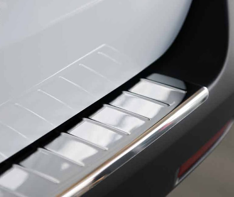 Carbest Stoßstangenschutz aus Edelstahl & Karbonfolie, für VW