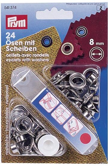 Ösen und Scheiben in Messing, 4mm, 50er-Pack