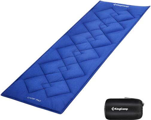 KingCamp Feldbett-Auflage, blau, 203x76cm