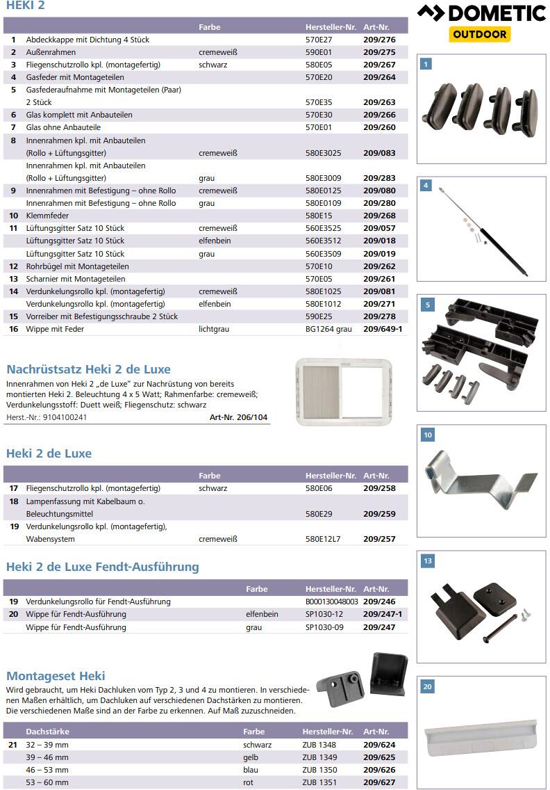Verdunkelungsrollo komplett elfenbein - Dometic Seitz Ersatzteil Nr. 580E1012