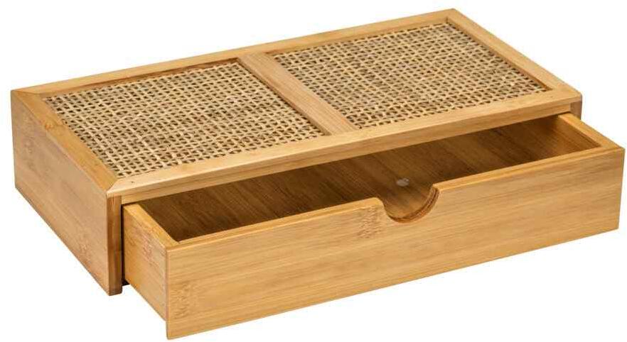 Wenko Allegre Badbox mit Schublade, Bambus bei Camping Wagner Campingzubehr