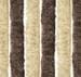 Arisol Chenille Flauschvorhang, 100x205cm, dunkelbraun/beige, ideal für Vorzelte/Balkone