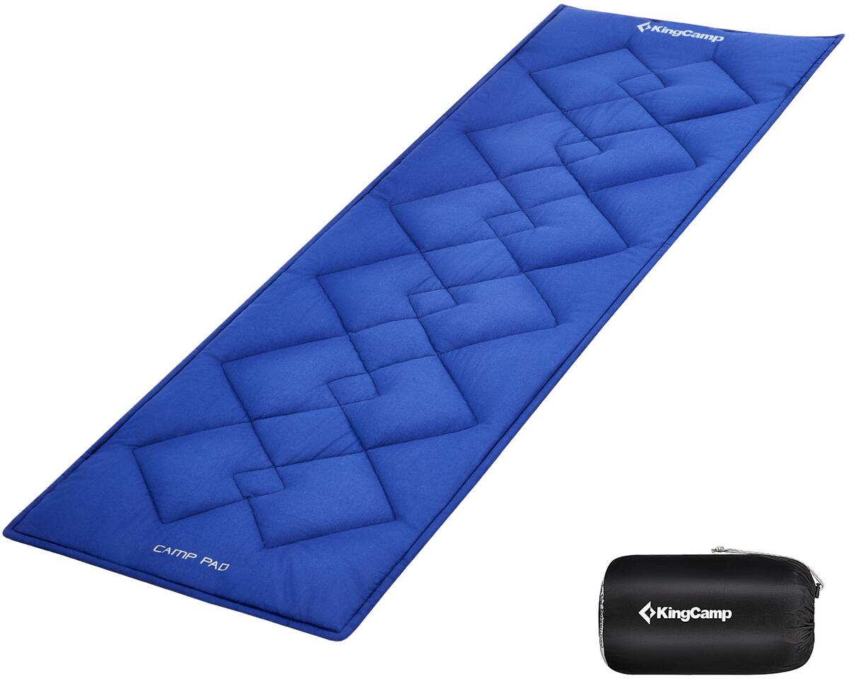 KingCamp Camp Pad Feldbett-Auflage, blau, Gr.M, 190x64cm