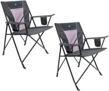 GCI Outdoor Comfort Quad Chair Campingstuhl Set, Heathered Pewter - Camping Wagner Edition