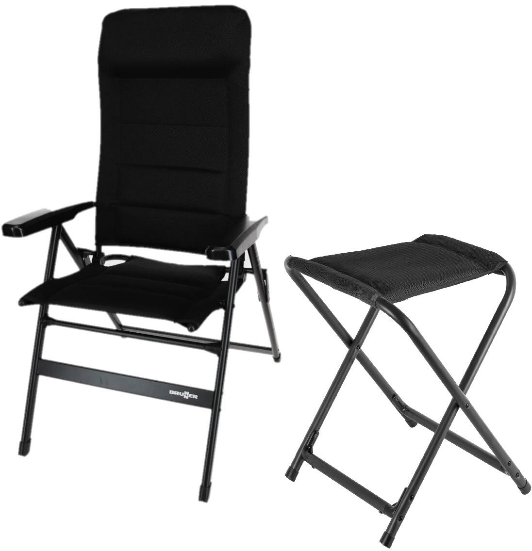 Brunner Aravel 3D Campingstuhl inkl. Hocker - Camping Wagner Edition