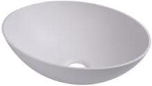 Waschbecken oval, 350x256x135mm, weiß