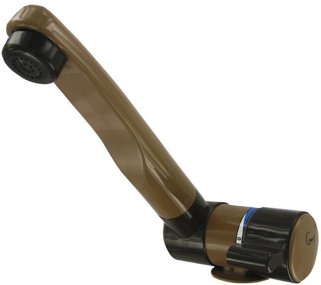Comet London Einhebelmischer, Ø27mm, Tülle, Mikroschalter, braun/beige