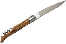 Baladeo Taschenmesser Tradition mit Korkenzieher, Eschenholzgriff