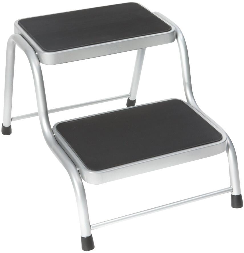 Bo-Camp Double Doppeltrittstufe, grau/schwarz, 44x62x39cm