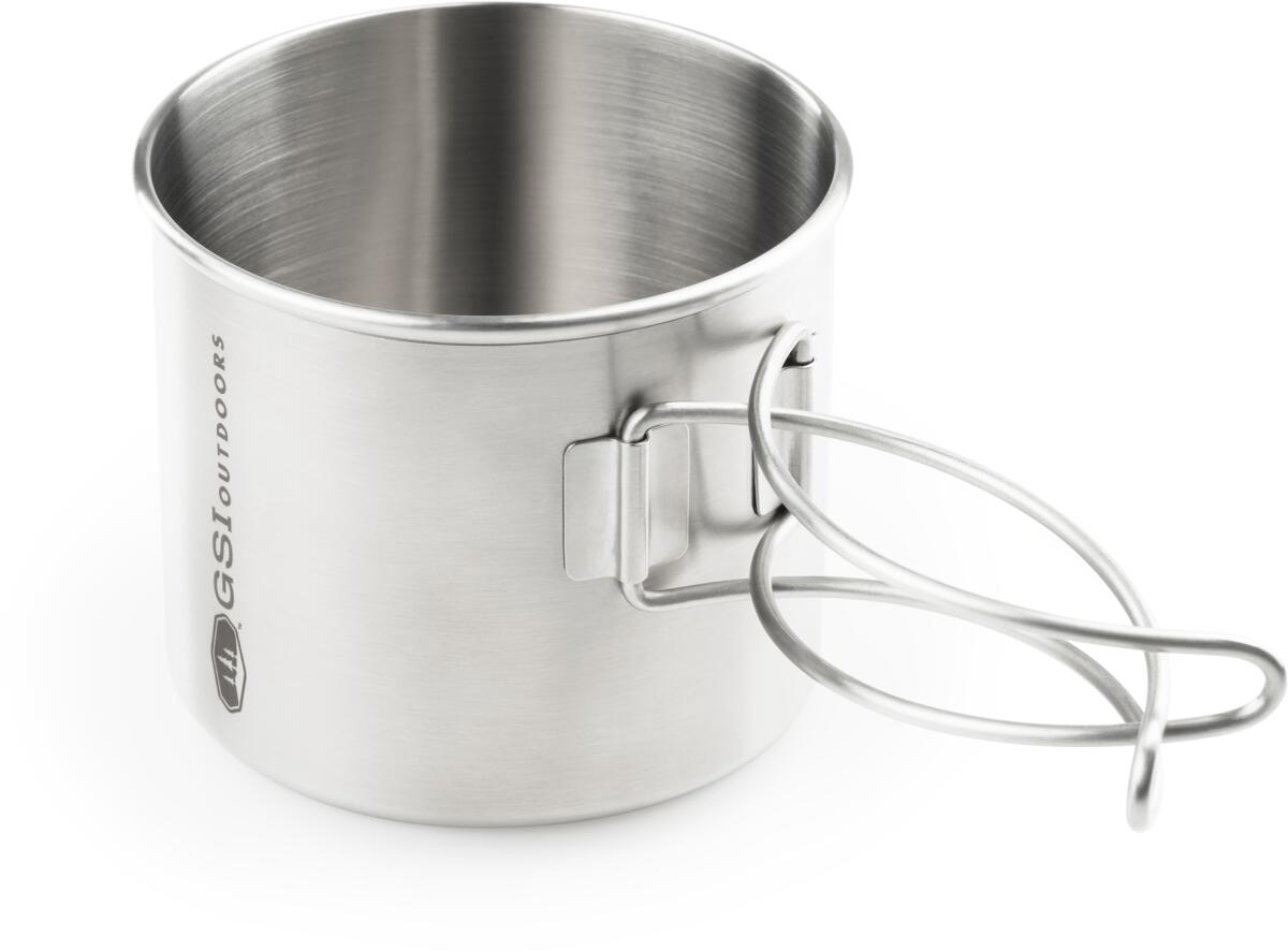 GSI Outdoors Glacier 2-in-1 Topf, Edelstahl, 600ml