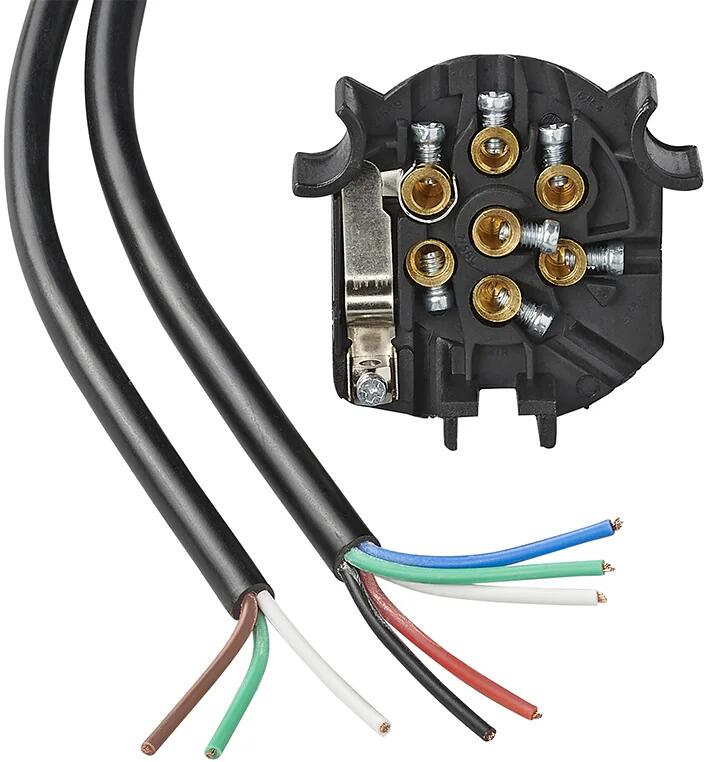 ProPlus Kabelsatz-Zuleitung 7 m mit 7-poligem Stecker Stromkabel