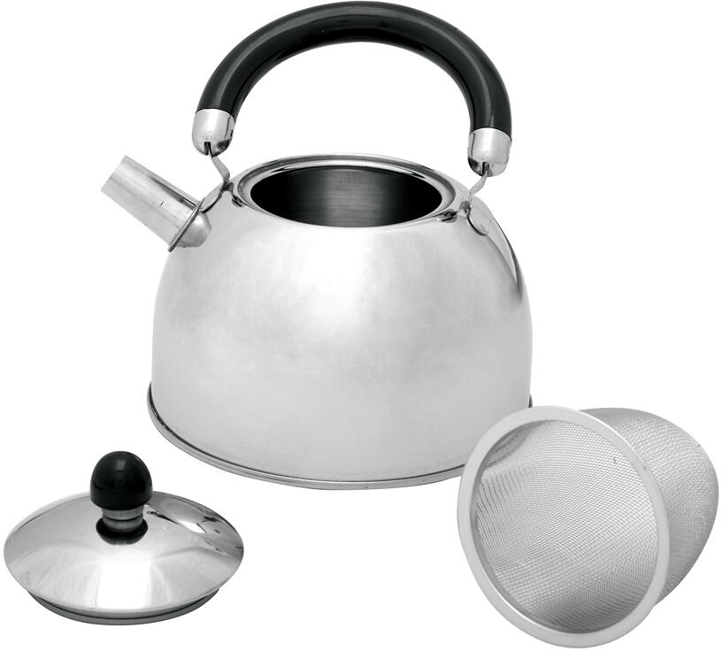 Teekessel mit Teesieb, Edelstahl, 1L