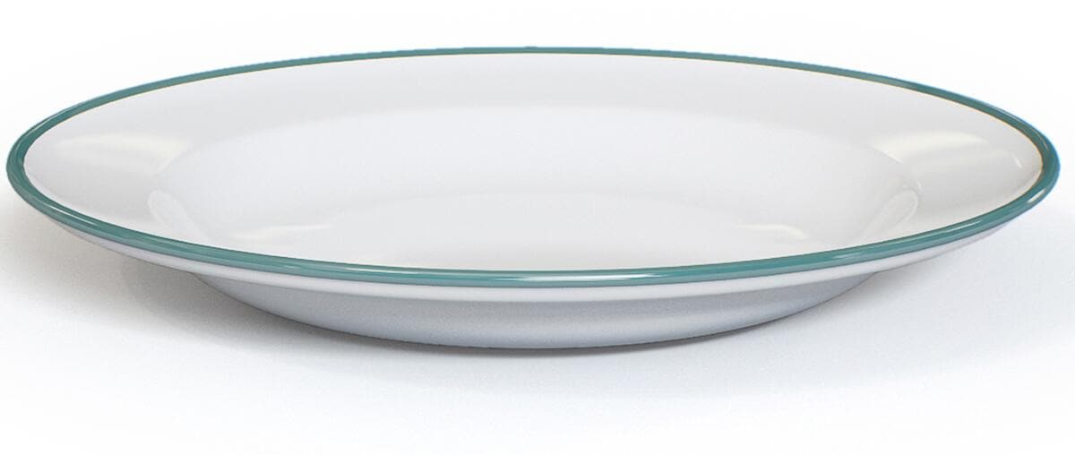 Origin Outdoors Teller, Emaille, flach, Ø26cm, ocean