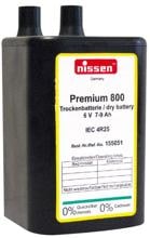 Nissen 6-Volt--Batterie Cadmiumfrei