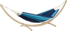 Amazonas Santana Set Hängematte blau & Holzgestell Kronos