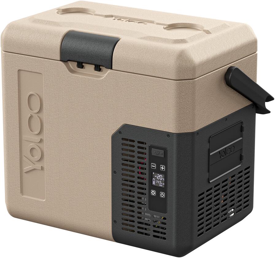Yolco ET18 Kompressor-Kühlbox, 12/24/230V, 17L, sand