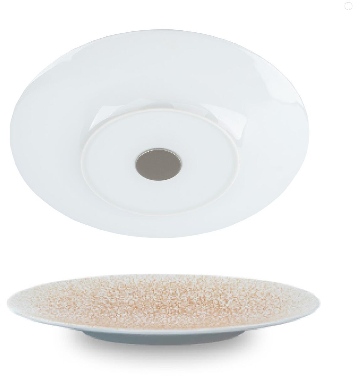 silwy Magnet Teller, 2 Stück, Porzellan, Ø22,5cm, apricot