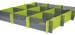 Purvario Stecksystem Stauleisten für Schubladen, 8er Set, grün-grau