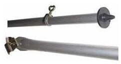 Sturmstange mit Bodenspitze, Alu, Ø25mm, 170-250cm