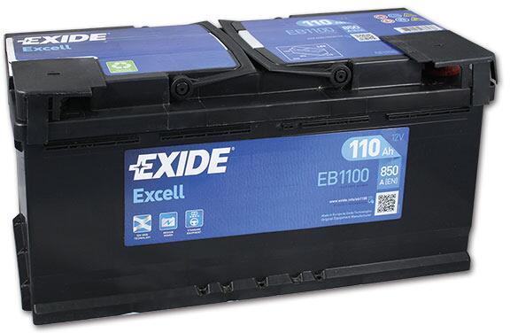 EXIDE Excell EB1100 Starter-Blei-Säure-Battierie, 110Ah