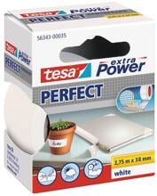 Tesa extra Power Perfect Gewebeband, 38mm, 275cm, weiß
