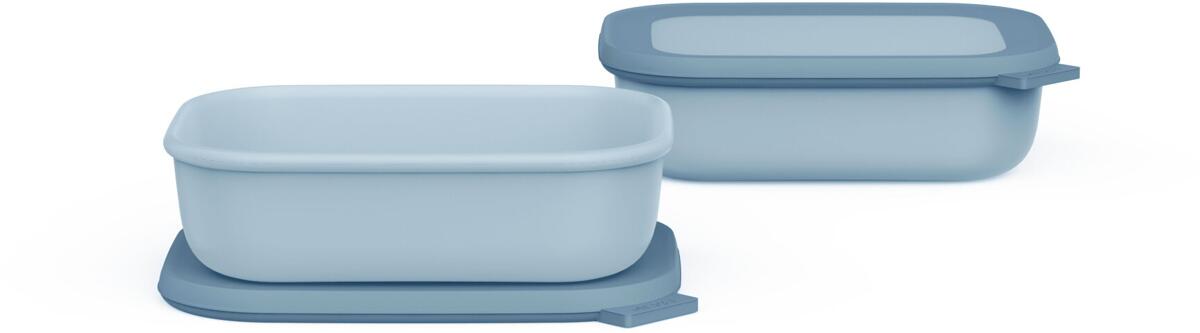 Mepal Cirqula Lunchbox Promoset, 2-teilig, 1000ml, nordic blue