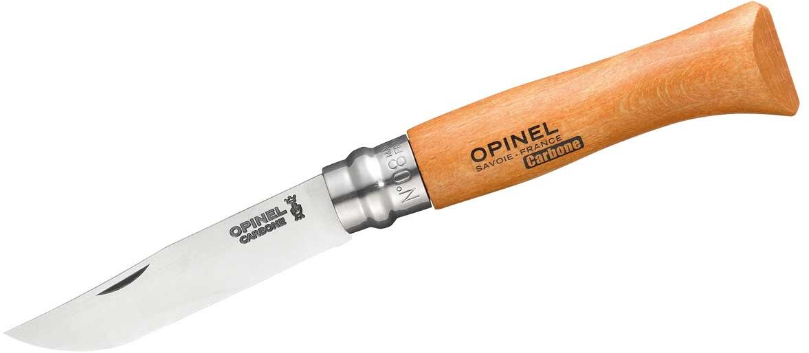 Opinel Carbon Mini-Messer, Buche, 8,5cm, No. 08