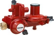GOK Gasregler BHK052, GF x RVS15 OPSO PRV, 12kg/h, 50mbar