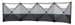 Brunner Outpost Windschutz, 500x125cm, grau