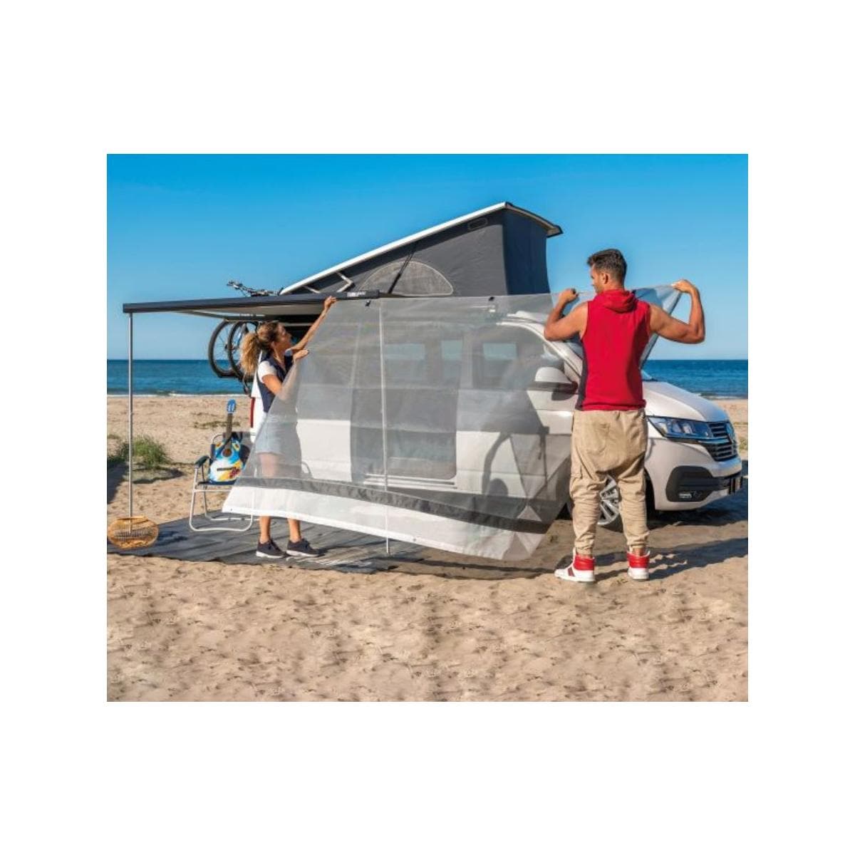 Fiamma Sun View XL 300 Perforierter Sichtschutz-Sonnenschutz Veranda Camper  Markise 3m