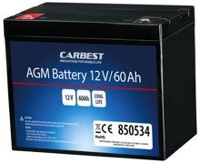 Carbest Deep-Cycle AGM Power Line Batterie 60Ah
