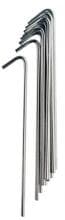 Vango Stahlstifte, 18cm x 4mm, silber, 10er-Pack
