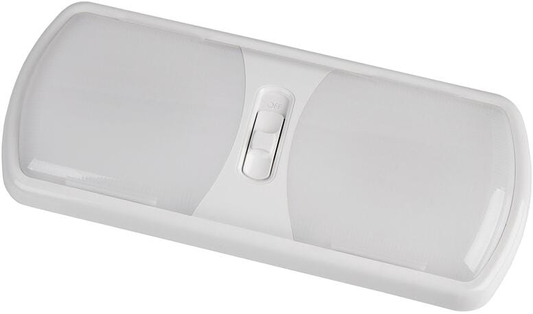 Carbest LED-Aufbauleuchte Due, mit Schalter, 12V, 640lm, dimmbar, weiß