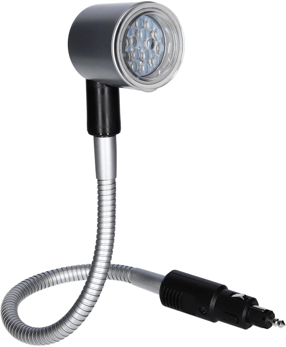 Lunartec Auto Lampe: LED-Auto-Schwanenhals-Leselampe für den  Kfz-Zigarettenanzünder, 35 cm (LED Leselampe 12V Schwanenhals)