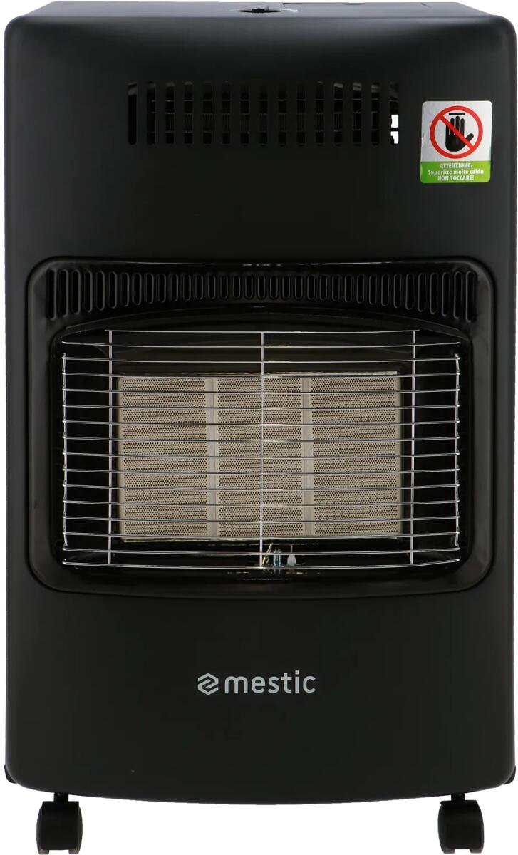 Mestic MRK-100T Gasheizung und Elektroheizung, 30 mbar, schwarz