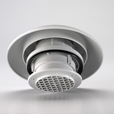 Comet Dachlüfter, lichtgrau, 12 Volt