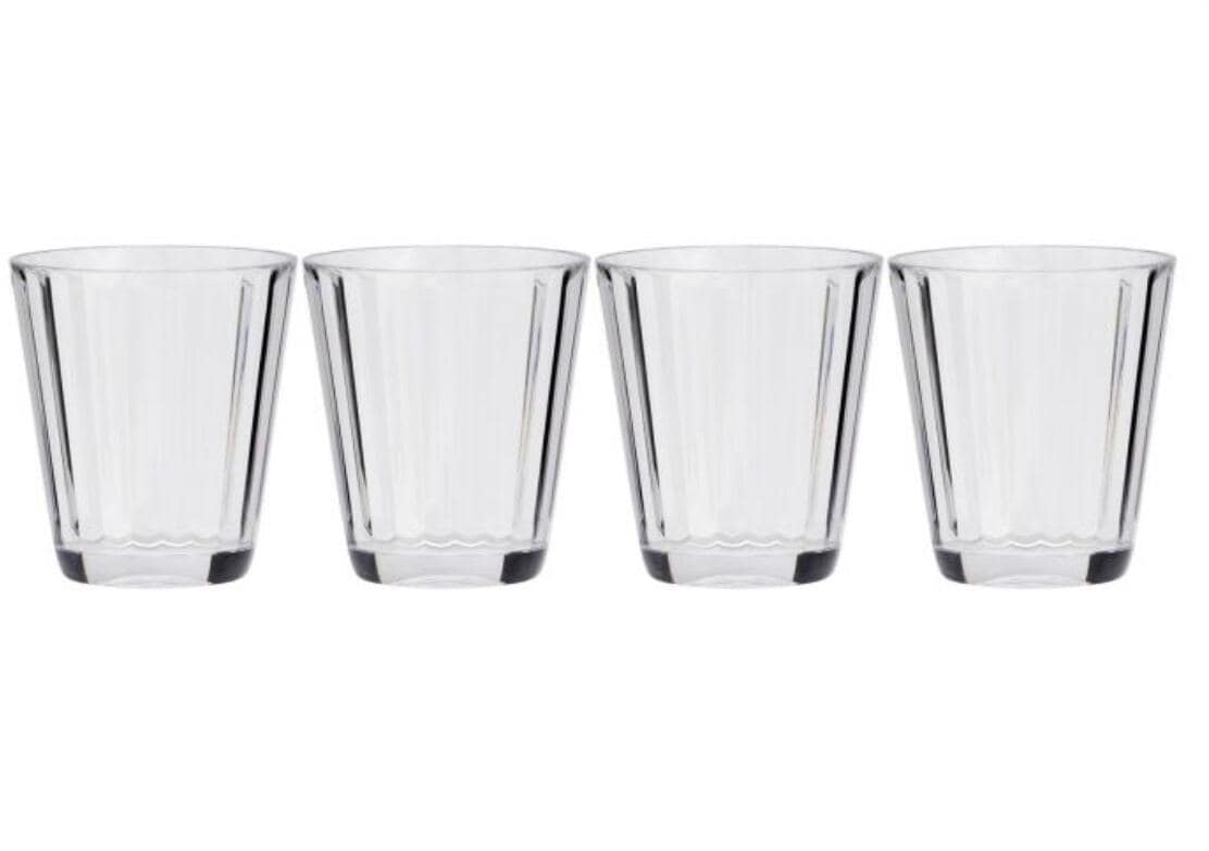Flamefield Crystal Line Trinkglas, 4er Set, 250ml