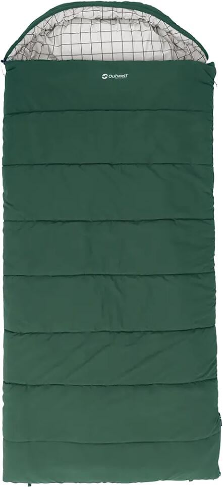 Outwell Camper Lux XL Deckenschlafsack, 235x105cm, grün