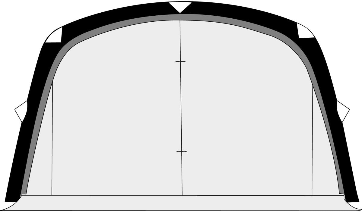 Brunner Skia Frontwall Sonnenvordach Vorderwand, 400cm bei Camping ...