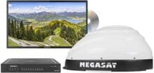 Megasat Campingman Kompakt 3 Single Satanlage + Royal Line III 22" LED-TV - Camping Wagner Edition