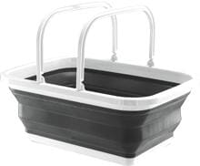 Faltkorb, 9,5l, grau