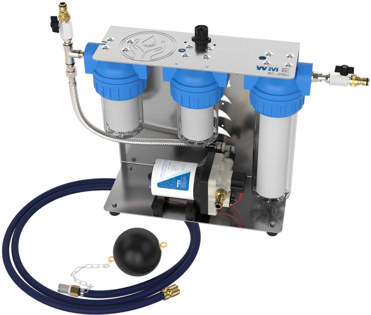 WM Aquatec 3-er Filterrack mit Pumpe