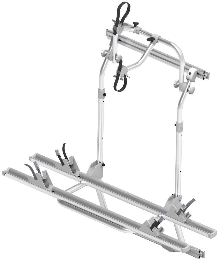 EuroCarry Fahrradträger für VW Crafter ab Bj. 2017, Hecktür, 2 Fahrräder, silber