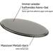 silwy Magnet-Haken Spot inkl. Superstrong Metall-Pad, schwarz