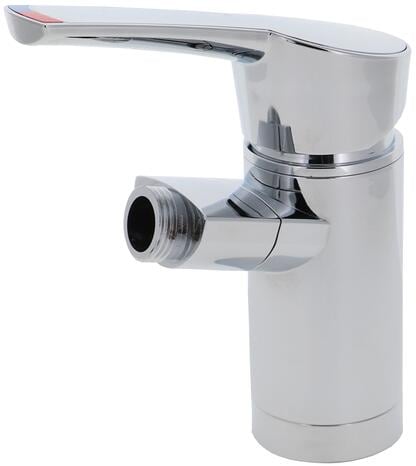 Comet COMO Einhebelmischer mit Duschanschluss, NFL: 350 mm, 8/10 mm, Nylonflexschläuche, Mikroschalter, mattschwarz