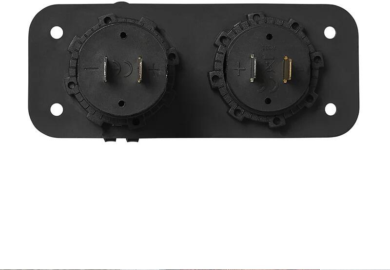 Installation Kit: Voltmeter 6-30V + USB double socket 2 x 2100mA
