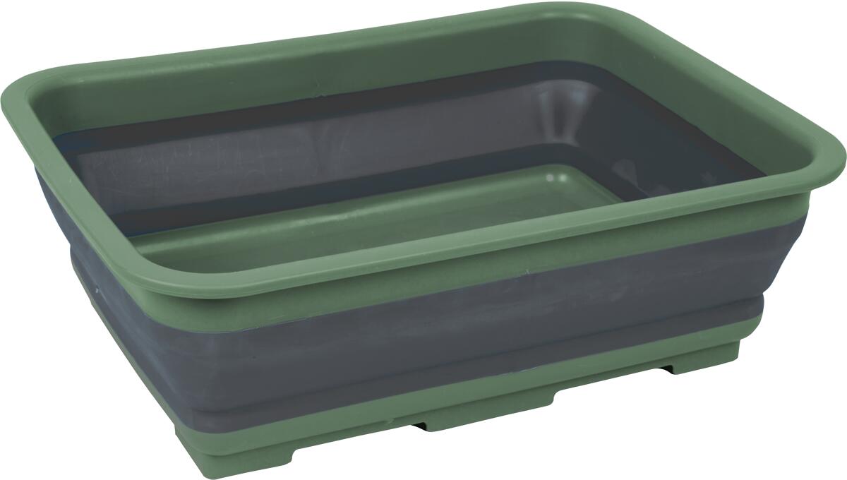 Bo-Camp Spülbecken, faltbar, 7L, grau/grün