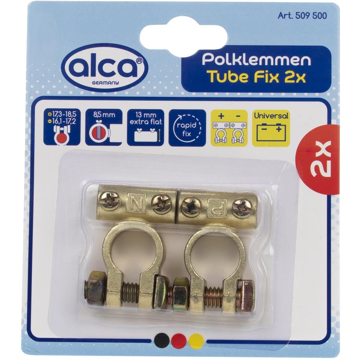 Alca Tube Fix Batterie-Polklemmen, für Kabelquerschnitt bis 50 mm²
